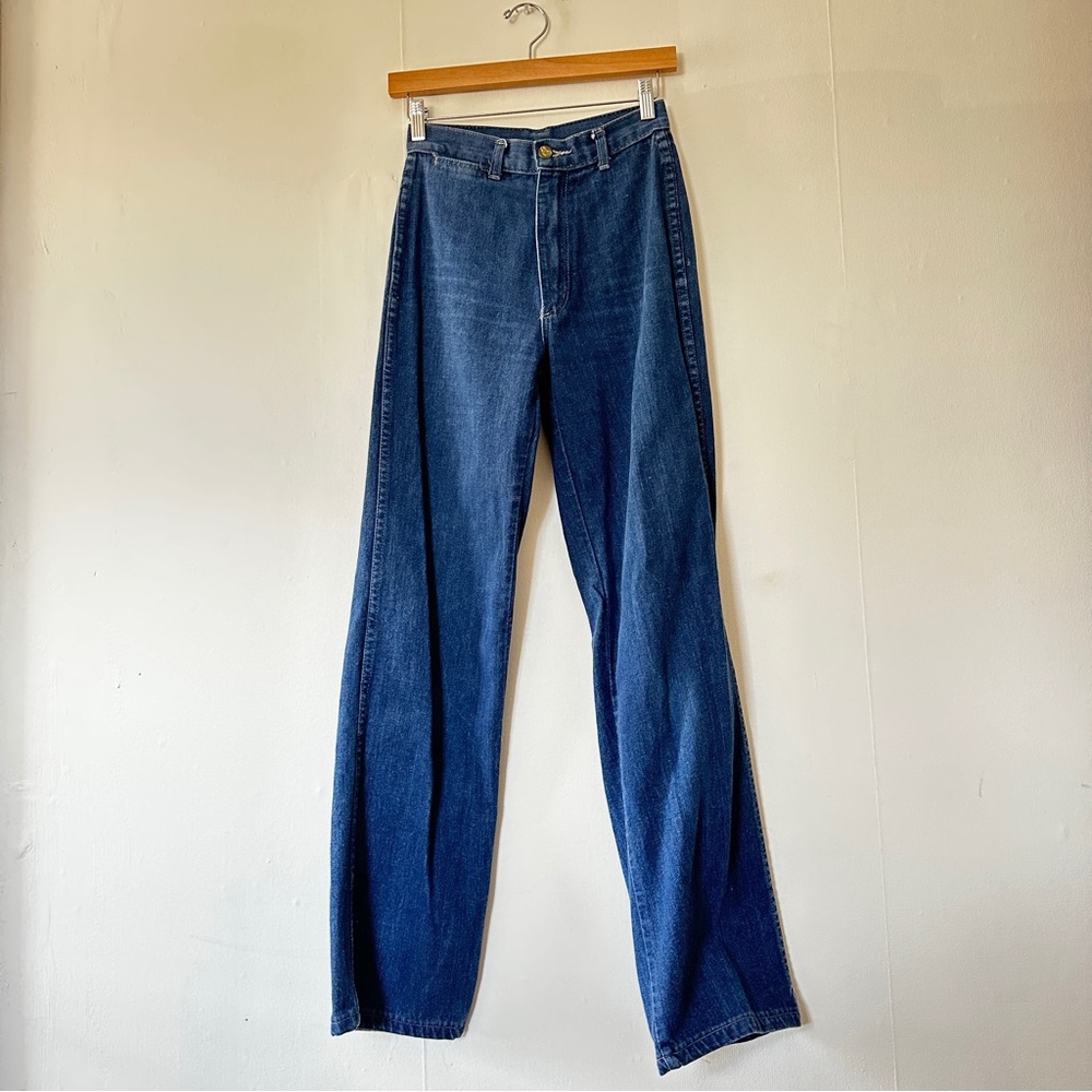 Diane Von Furstenberg Vintage High Waisted Vintage Jeans 70's Straight Leg Style